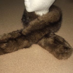 Genuine Vintage Sabel Fur Scarf
